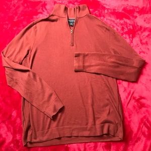 Banana Republic Brown 1/4 zip pullover sweater